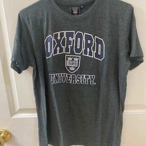 Official Oxford University Merchandise Dark Gray T-Shirt Unisex Size M NWT